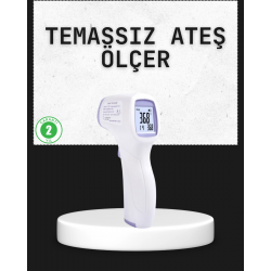 Mey İthalat® Temassız Termometre Hızlı Ölçüm Güvenli Dijital Ateş Ölçer