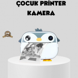 Mey İthalat® Termal Baskı Çocuk Kamerası HD Çekim USB Şarjlı Eğitici Oyuncak