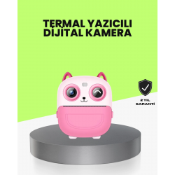 Mey İthalat® Termal Baskı Özellikli Çocuk Kamerası 1080P Video Destekli
