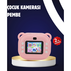 Mey İthalat® Termal Baskılı Şipşak Kamera – 1080P HD, 24MP, Çift Lensli ve Müzik Oynatıcılı