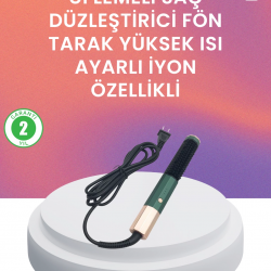 Mey İthalat® Termal Koruma Sistemli Çok Fonksiyonlu Saç Şekillendirme Cihazı