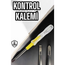Mey İthalat® Test Cihazı Kontrol Kalemi Çift Başlıklı Şeffaf Elektrik Testi