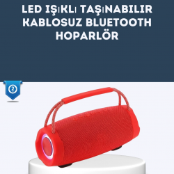 Mey İthalat® TF Kart ve AUX Destekli IPX6 Suya Dayanıklı Bluetooth Hoparlör