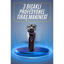 Mey İthalat® Tıraş Makinesi Hassas Ciltlere Özel Döner Başlıklı Pürüzsüz Görünüm