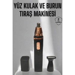 Mey İthalat® Tıraş Makinesi Kulak Burun ve Yüz Temizleyici Şarjlı Mini