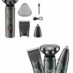 Mey İthalat® Tıraş Makinesi Profesyonel 3in1 Dijital Göstergeli 3 Başlıklı Erkek Bakım