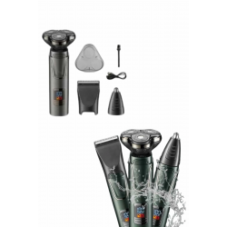 Mey İthalat® Tıraş Makinesi Profesyonel 3in1 Dijital Göstergeli 3 Başlıklı Erkek Bakım