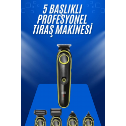 Mey İthalat® Tıraş Makinesi Şarjlı 5 Başlıklı Burun ve Kulak Temizleme