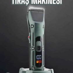 Mey İthalat® Tıraş Makinesi Uzun Pil Ömrü Şarjlı Günlük Tıraş Makinesi