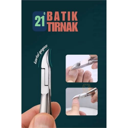 Mey İthalat® Tırnak Batık Makası Pedikür Makası Paslanmaz Çelik Profesyonel