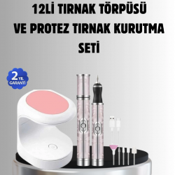 Mey İthalat® Tırnak Matkabı ve LED Oje Kurutucu 2’li Profesyonel Bakım Seti