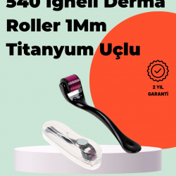 Mey İthalat® Titanyum İğneli Derma Roller – Evde Cilt Bakımı İçin Uygun