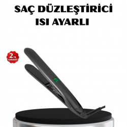 Mey İthalat® Titanyum Kaplamalı Saç Düzleştirici – Nem Koruma Sensörü