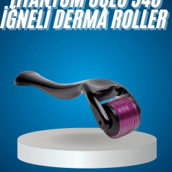 Mey İthalat® Titanyum Uçlu Derma Roller 540 İğneli 1 mm Gözenek Azaltıcı Akne İzlerine Uygun