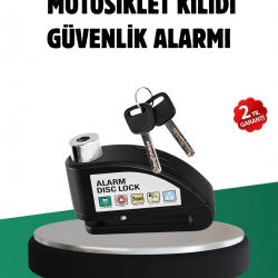 Mey İthalat® Titreşim Sensörlü Alarm Disk Kilidi Motosiklet Scooter Bisiklet
