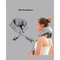 Mey İthalat® Titreşimli Boyun Masaj Cihazı Isı Terapili Şarjlı VNB-01 Ergonomik U Tasarım