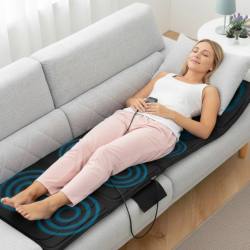 Mey İthalat® Titreşimli Isıtmalı Masaj Yatağı Sırt Boyun ve Tüm Vücut Rahatlatıcı