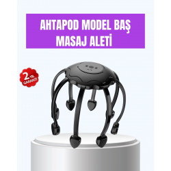 Mey İthalat® Titreşimli Saç Derisi Masaj Aleti 8 Kollu Derin Rahatlama ve Stres Azaltma