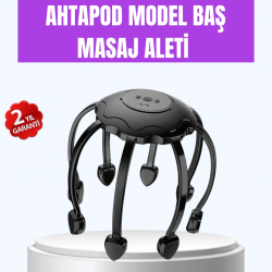 Mey İthalat® Titreşimli Saç Derisi Masaj Aleti 8 Kollu Derin Rahatlama ve Stres Azaltma