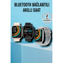 Mey İthalat® Titreşimli, Sağlık Takipli, Yeni Nesil Akıllı Saat  400mAh Batarya Kapasiteli