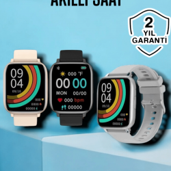 Mey İthalat® Titreşimli, Sağlık Takipli, Yeni Nesil Akıllı Saat  400mAh Batarya Kapasiteli