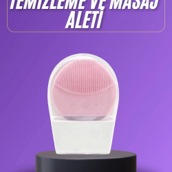 Mey İthalat® Titreşimli Yüz Masaj Aleti Titreşimli Makyaj Temizleme Cihazı