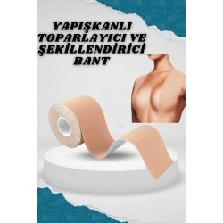 Mey İthalat® Toparlayıcı Göğüs Bandı Şekillendirici Ten Rengine Uygun Esnek Hassas Ciltlere Uygun