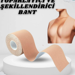 Mey İthalat® Toparlayıcı Göğüs Bandı Şekillendirici Ten Rengine Uygun Esnek Hassas Ciltlere Uygun