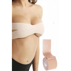 Mey İthalat® Toparlayıcı Göğüs Bandı Şekillendirici Ten Rengine Uygun Esnek Hassas Ciltlere Uygun