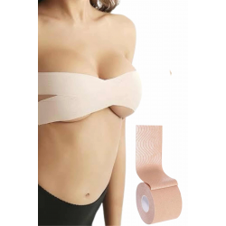 Mey İthalat® Toparlayıcı Göğüs Bandı Şekillendirici Ten Rengine Uygun Esnek Hassas Ciltlere Uygun