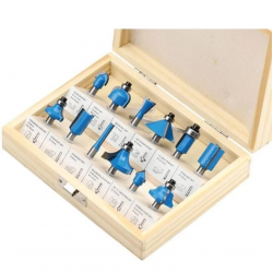 Mey İthalat® Topshop 03039 8 mm 12 Parça Ahşap Freze Uç Seti