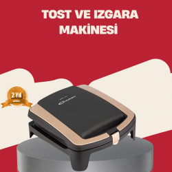 Mey İthalat® Tost Makinesi Yapışmaz Plaka 1500 Watt Güçlü Performans
