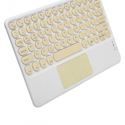 Mey İthalat® Touchpad Uyumlu Bluetooth Klavye Slim Kablosuz Wifi Q Klavye