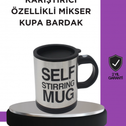 Mey İthalat® Toz İçecekler İçin Hızlı Karıştırma Özellikli Termos Kupa