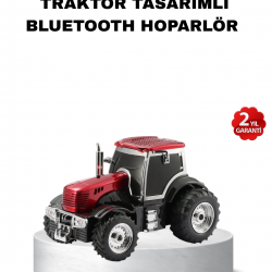 Mey İthalat® Traktör Tasarımlı Bluetooth Hoparlör 12W TWS Destekli Nostaljik Model