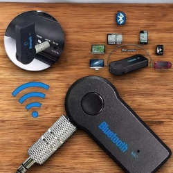 Mey İthalat® Tüm Araçlara Uyumlu Aux Car Bluetooth Kablosuz Araç Bağlantı Kiti