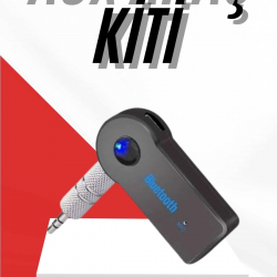 Mey İthalat® Tüm Cihazlara Uyumlu Bluetooth Aux Araç Kiti Siyah