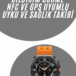 Mey İthalat® Tüm Telefonlara Uyumlu Akıllı Saat Uyku ve Sağlık Takibi Nabız Ölçer Adım sayar