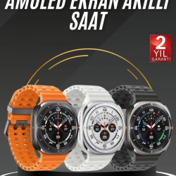 Mey İthalat® Tüm Telefonlara Uyumlu Akıllı Saat Uyku ve Sağlık Takibi Nabız Ölçer Adım sayar