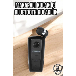 Mey İthalat® Tüm Telefonlara Uyumlu Mikrofonlu Titreşimli Makaralı Bluetooth Kulakiçi Kulaklık