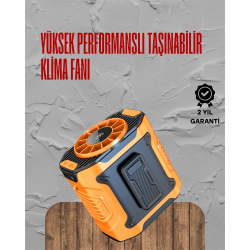 Mey İthalat® Turbo Mini Fan – Dijital Ekranlı, Sessiz & Şarjlı Serinlik!