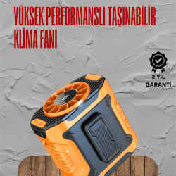 Mey İthalat® Turbo Mini Fan – Dijital Ekranlı, Sessiz & Şarjlı Serinlik!