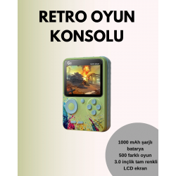 Mey İthalat® TV Bağlantılı 500 Oyunlu Mini Gameboy Konsol