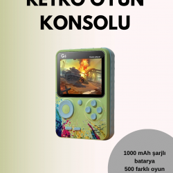 Mey İthalat® TV Bağlantılı 500 Oyunlu Mini Gameboy Konsol