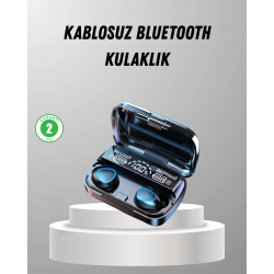 Mey İthalat® TWS Kablosuz Kulaklık Şarj Kutulu 20 Saat Kullanım Konforlu