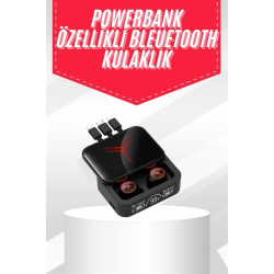 Mey İthalat® Tws Powerbank Kutulu Dijital Göstergeli Bluetooth Kulaklık Kablosuz Kulakiçi Kulaklık