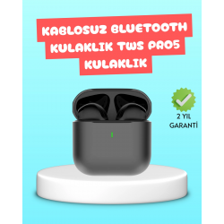 Mey İthalat® TWS Pro 5 Bluetooth Kulaklık – Kablosuz ve Şarj Kutulu Tasarım