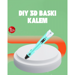 Mey İthalat® Üç Boyutlu 3D Yazıcı Kalem ABS ve PLA Uyumlu
