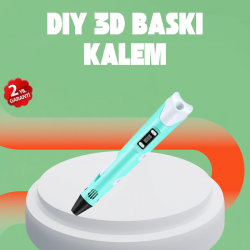 Mey İthalat® Üç Boyutlu 3D Yazıcı Kalem ABS ve PLA Uyumlu