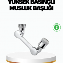 Mey İthalat® Üç Segmentli 1080 Derece Musluk Aparatı Esnek Döner Havalandırıcı Pratik Kullanım